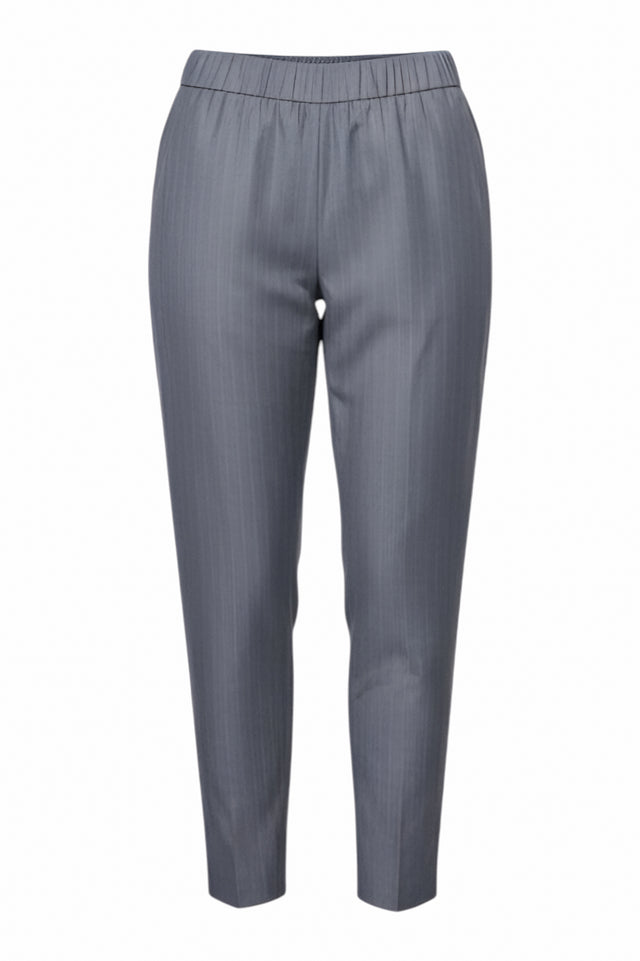 Fabiana Filippi Grey Pinstripe Tapered Trousers
