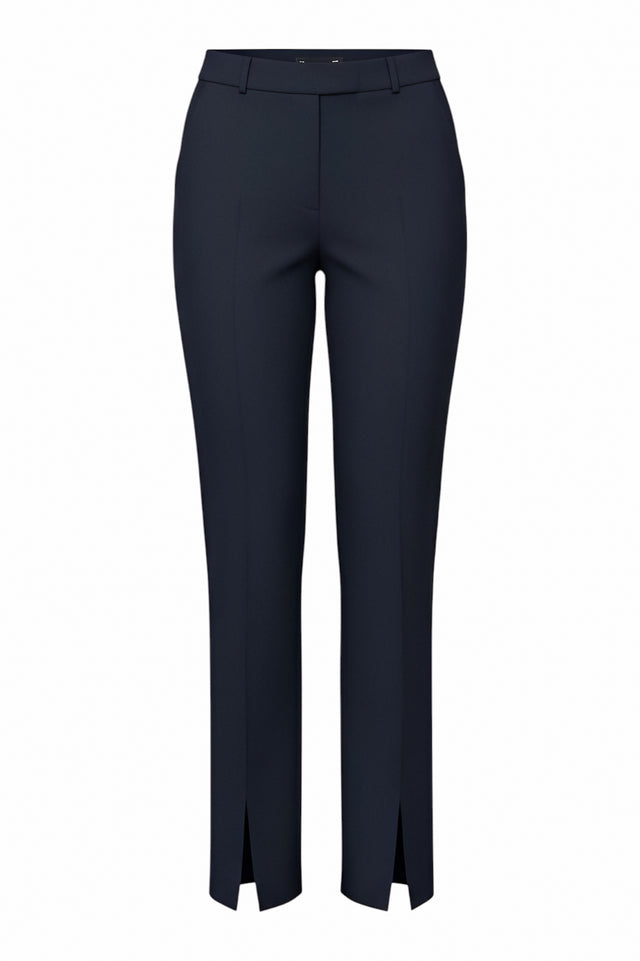 Fabiana Filippi Navy Tailored Pants with Front Slit