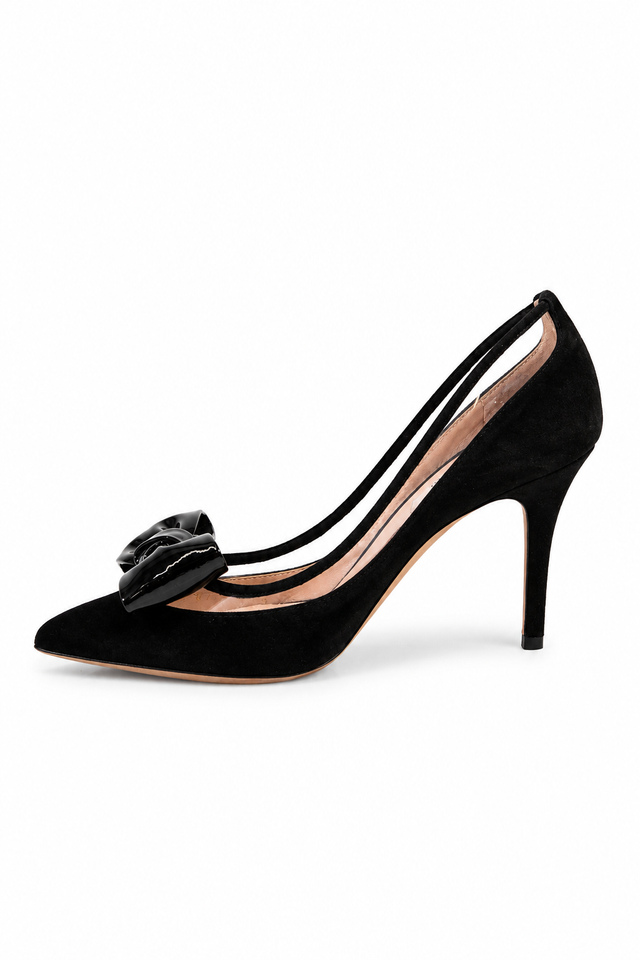 Valentino Suede Bow Detail Pumps