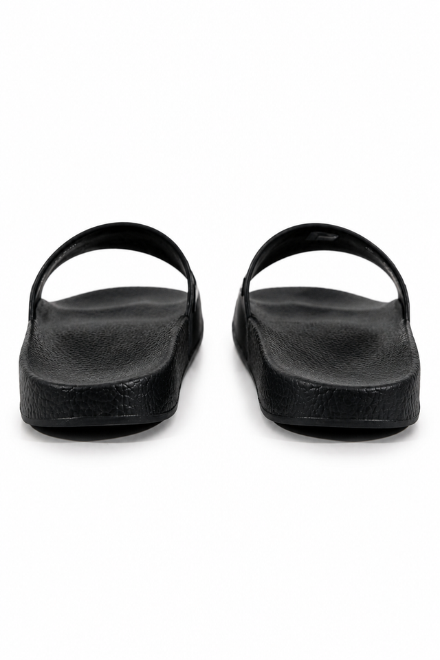Valentino Garavani VLTN Rubber Pool Slide Sandals – Black/White