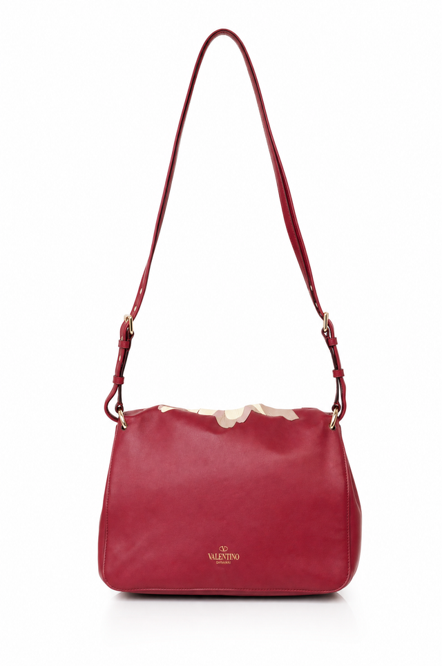 Valentino Garavani Atelier Leather Flower Shoulder Bag