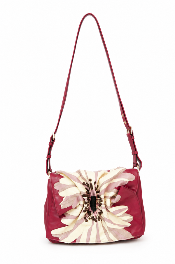 Valentino Garavani Atelier Leather Flower Shoulder Bag