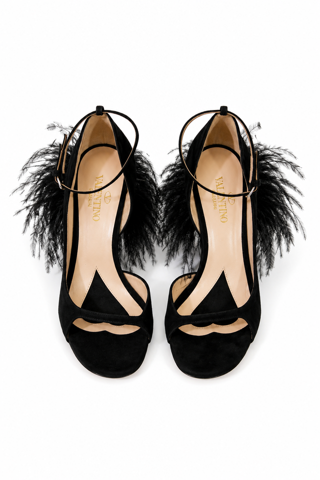 Valentino Garavani Feather Heel Sandals