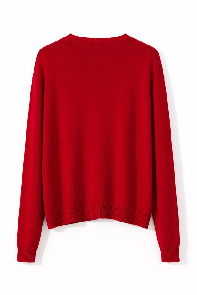 Valentino Garavani VLogo Knit Sweater – Red