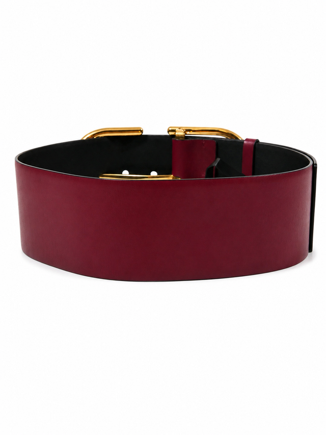 Valentino Garavani VLogo Signature Wide Leather Belt 100mm