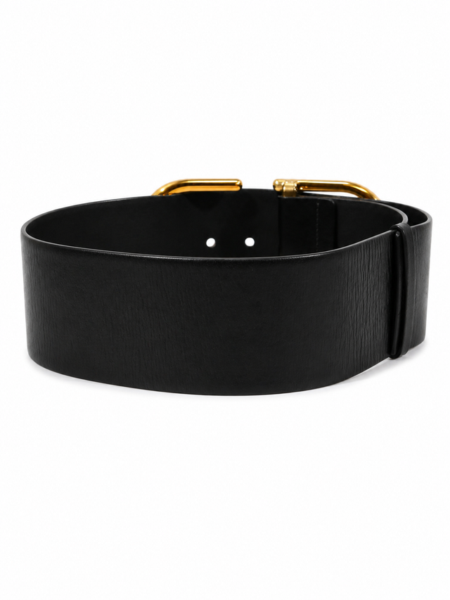 Valentino Garavani VLogo Signature Wide Leather Belt 100mm