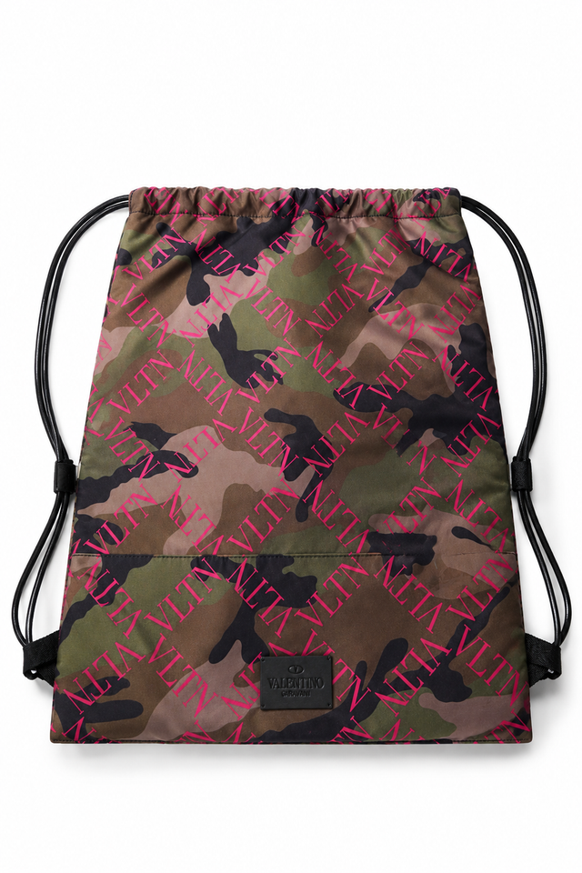 Valentino Garavani VLTN Camouflage Drawstring Backpack
