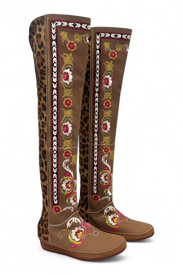 ETRO Embellished Over-the-Knee Boots