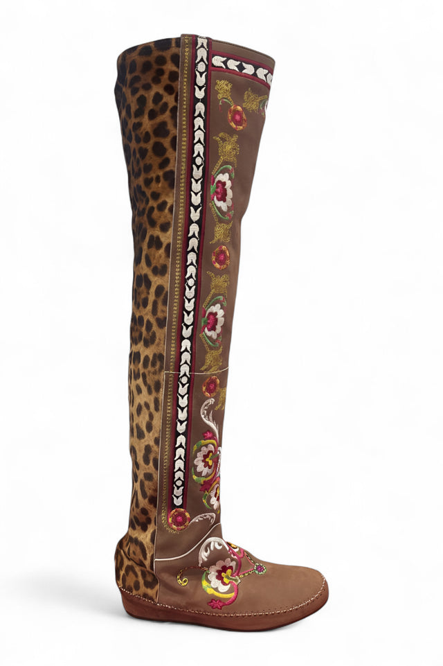 ETRO Embellished Over-the-Knee Boots