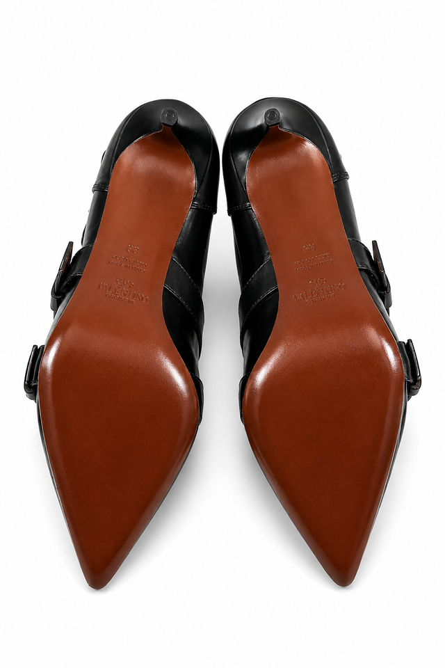 Etro Crystal Buckle Multi-Strap Leather Ankle Boots