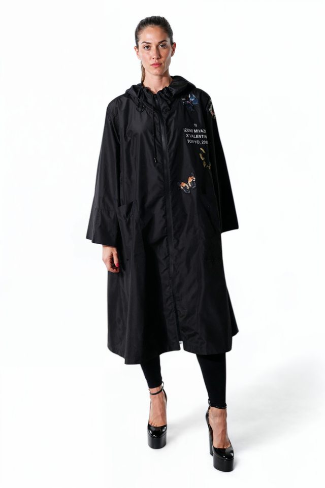 Valentino x Izumi Miyazaki Limited Edition Embroidered Butterfly Raincoat