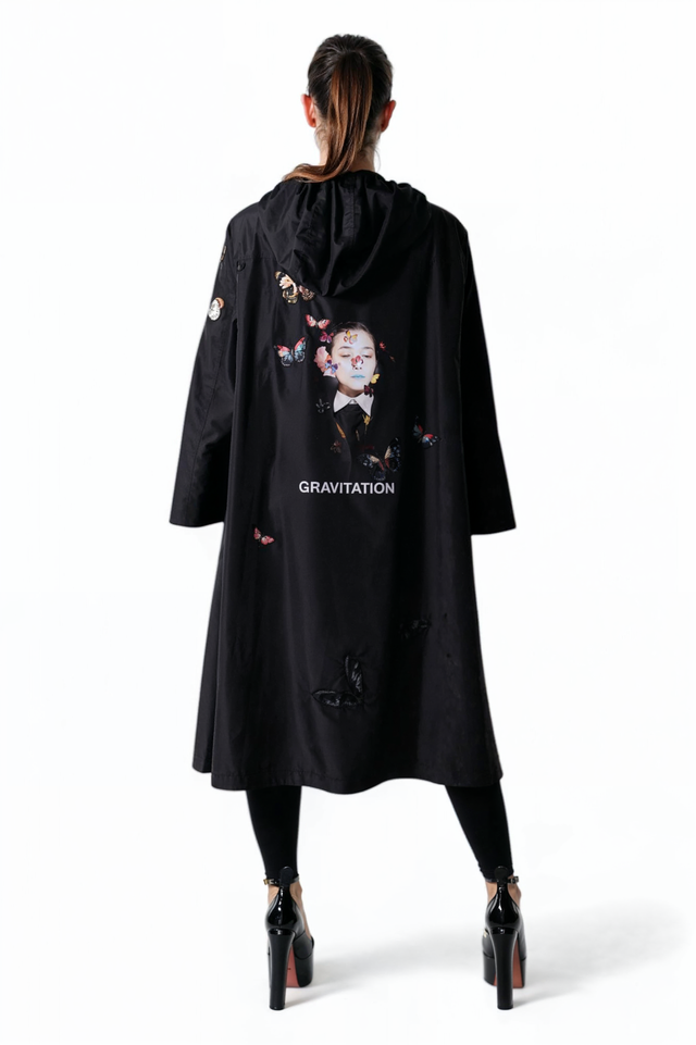 Valentino x Izumi Miyazaki Limited Edition Embroidered Butterfly Raincoat