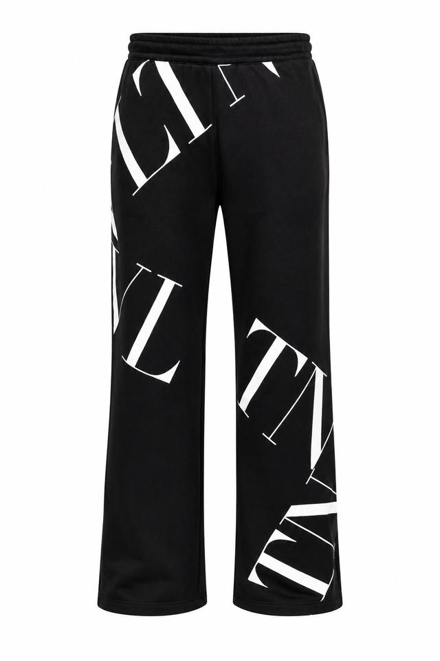 Valentino VLTN Macro Logo Track Pants in Black