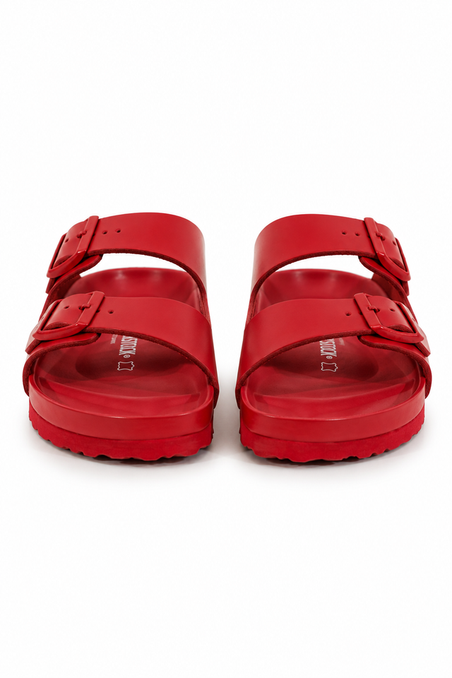 Valentino Garavani Double Strap Slide Sandals – Red