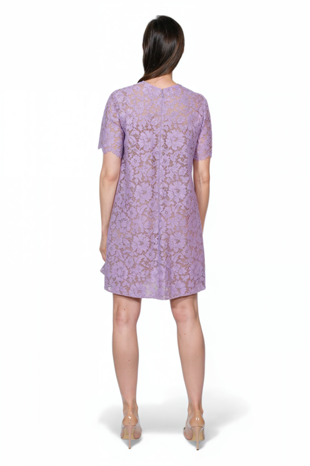Valentino Lilac Lace A-Line Dress