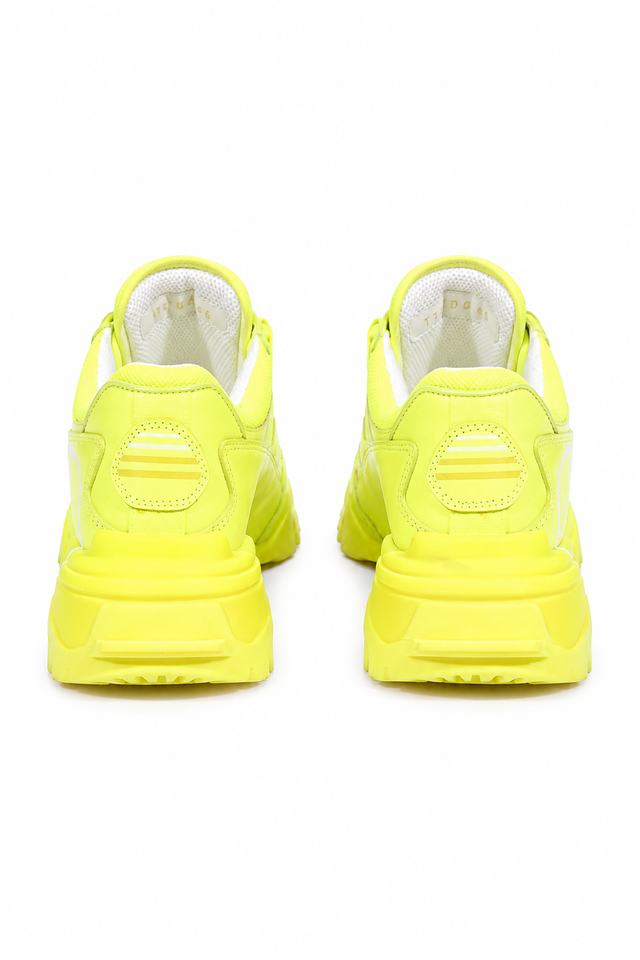 Valentino Garavani VLogo Chunky Sneakers in Neon Yellow