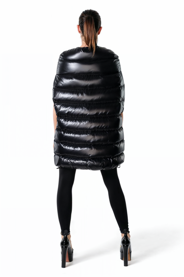 Valentino Quilted Puffer Poncho Coat