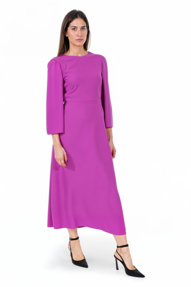 Valentino Long Sleeve Midi Dress