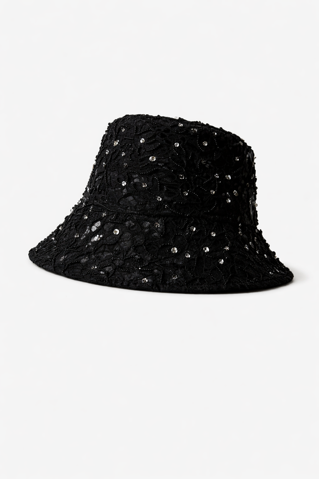 Embellished Lace Bucket Hat