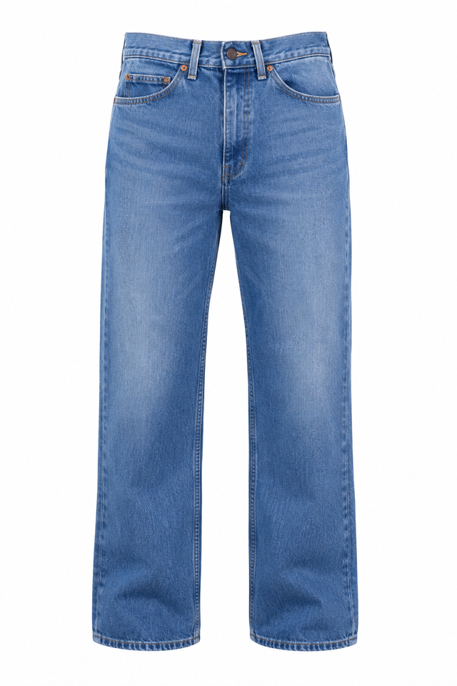 Valentino x Levi’s Straight Leg Jeans in Light Wash Denim