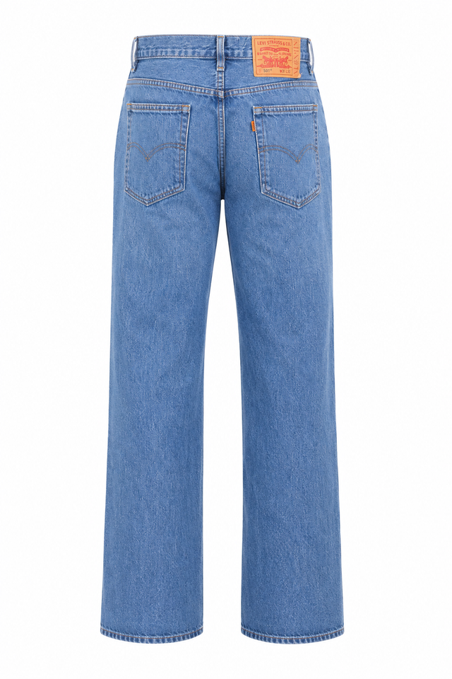 Valentino x Levi’s Straight Leg Jeans in Light Wash Denim