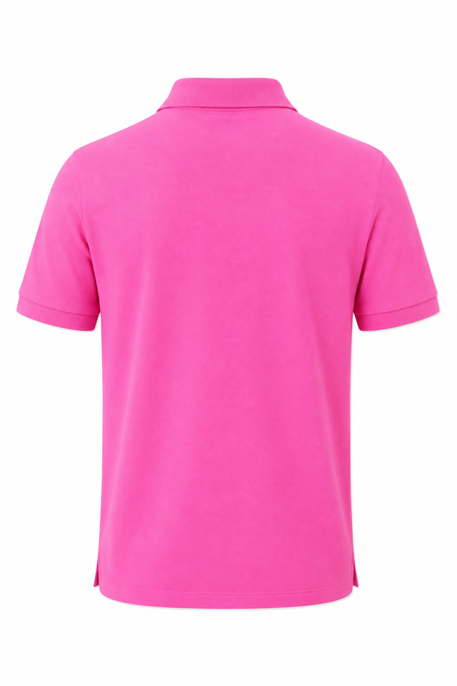 Valentino Cotton Piqué Polo Shirt in Hot Pink