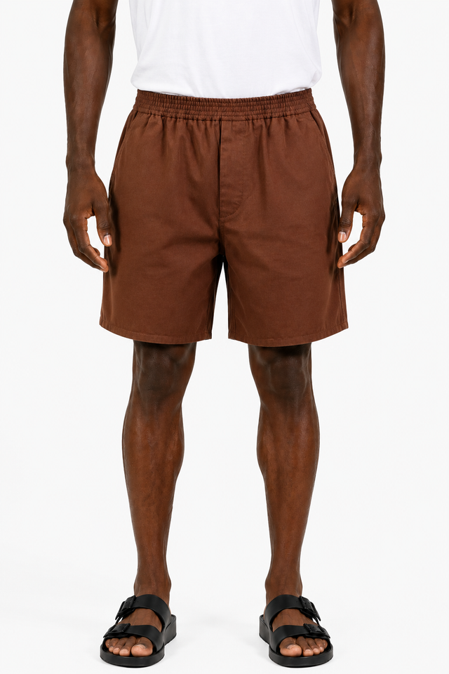 Valentino Shorts in Chocolate Brown