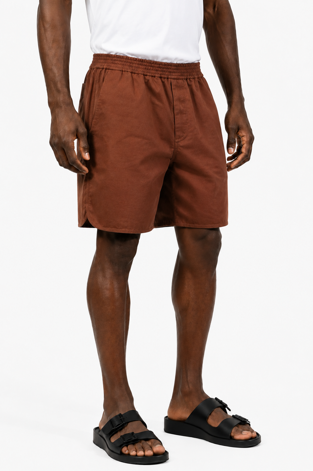 Valentino Shorts in Chocolate Brown