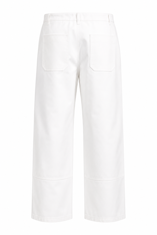 Valentino Wide-Leg Tailored Pants in White