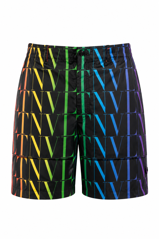 Valentino Rainbow VLTN Cargo Shorts