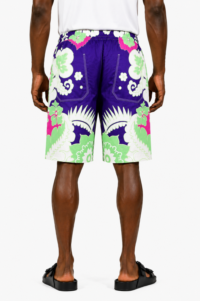 Valentino Floral Print Swim Shorts