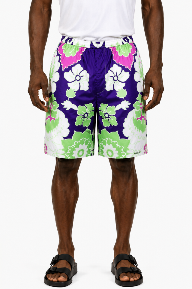 Valentino Floral Print Swim Shorts