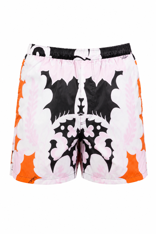 Valentino Baroque Print Swim Shorts