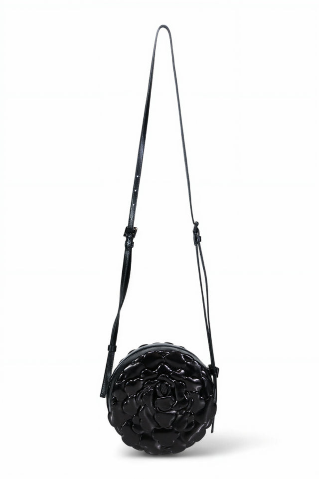 Valentino Garavani 3D Rose Round Leather Crossbody Bag