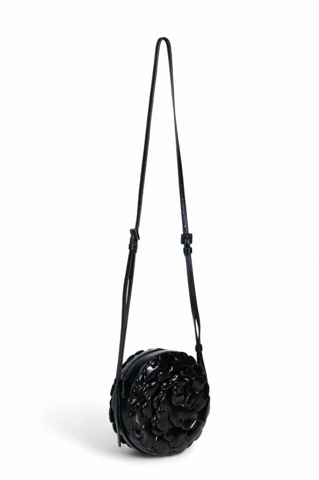 Valentino Garavani 3D Rose Round Leather Crossbody Bag