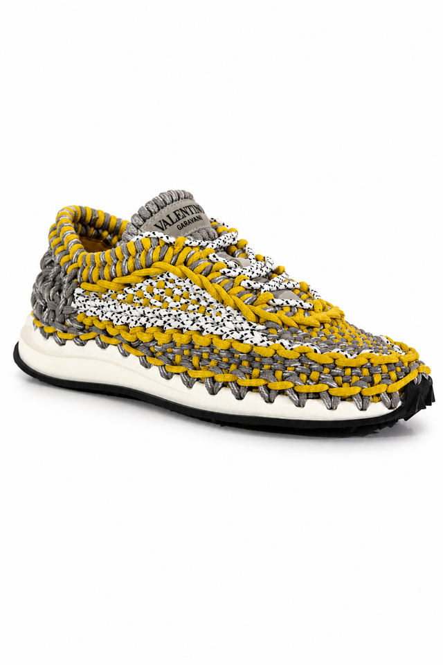 Valentino Garavani Crochet Runner Sneakers – Available in Yellow & Orange