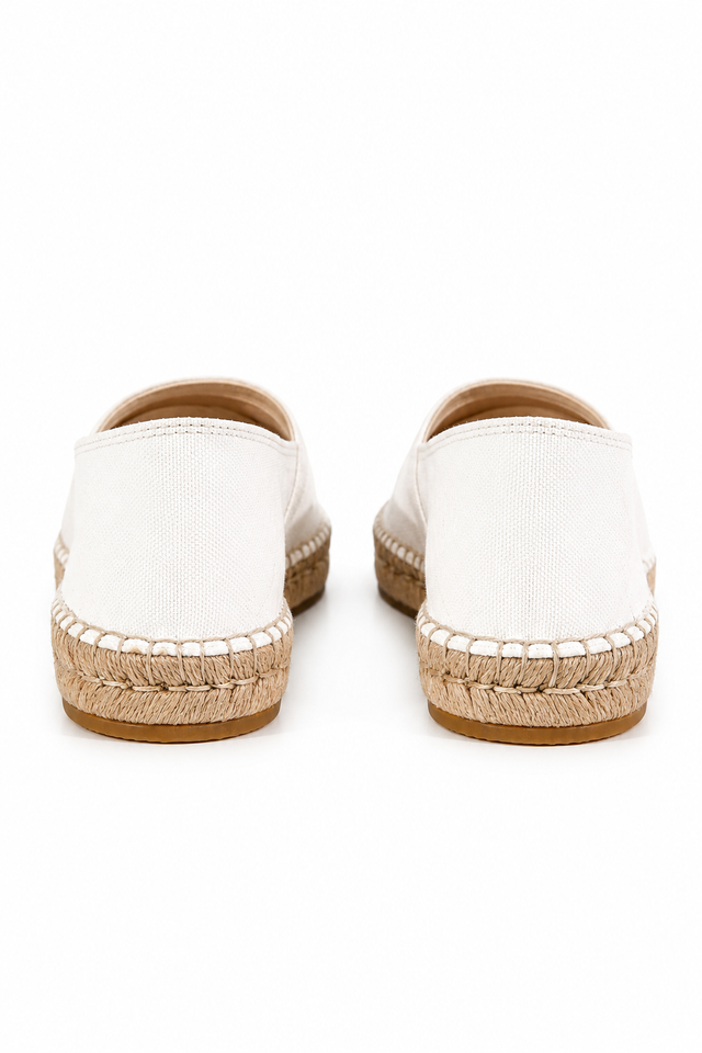 Valentino Garavani VLogo Canvas Espadrilles – White