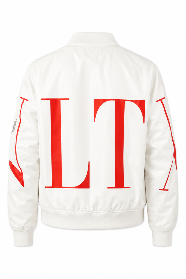 Valentino VLTN Sleeve Logo Bomber Jacket