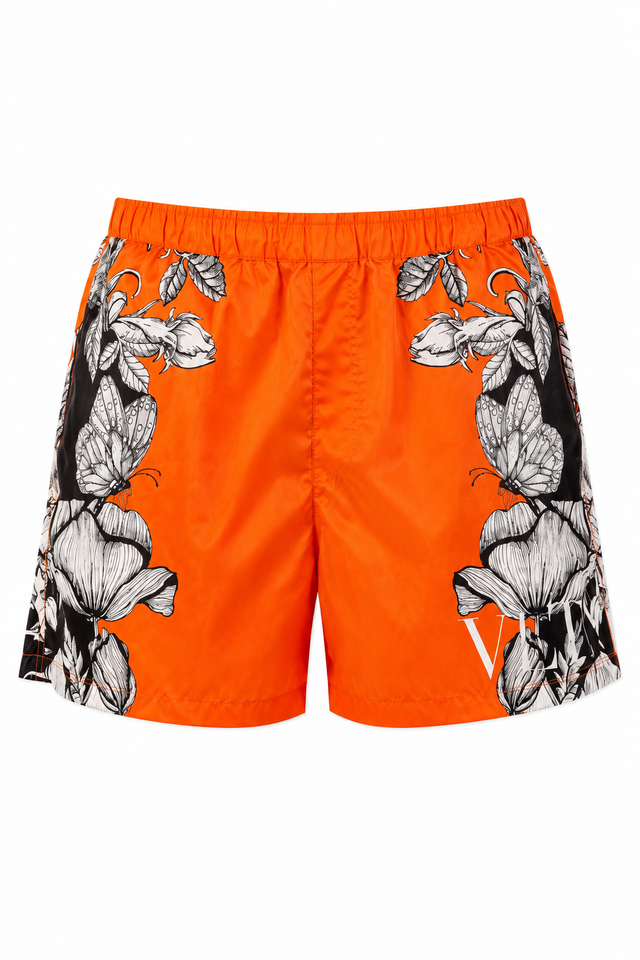 Valentino Butterfly Floral Swim Shorts