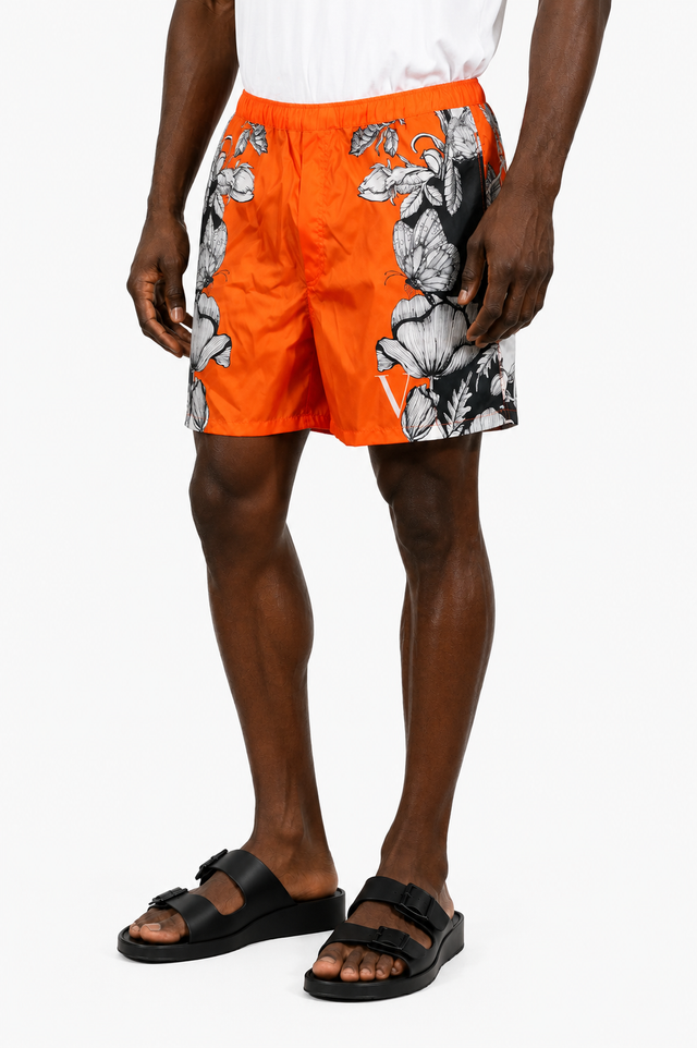 Valentino Butterfly Floral Swim Shorts