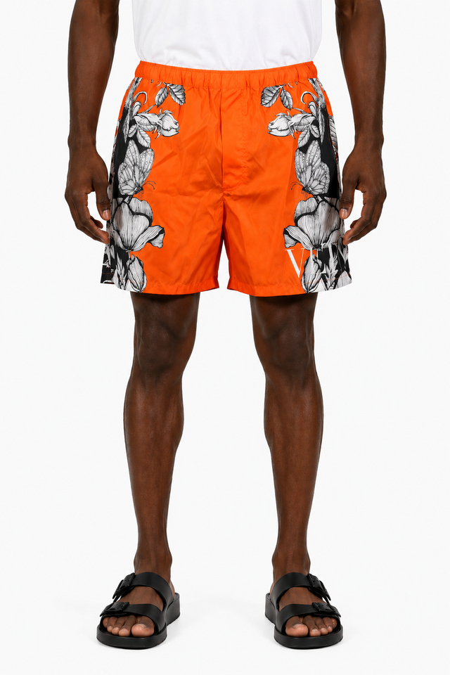 Valentino Butterfly Floral Swim Shorts
