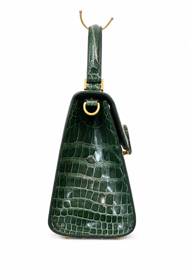 Valentino Garavani VSLING Medium Genuine Crocodile Top Handle Bag