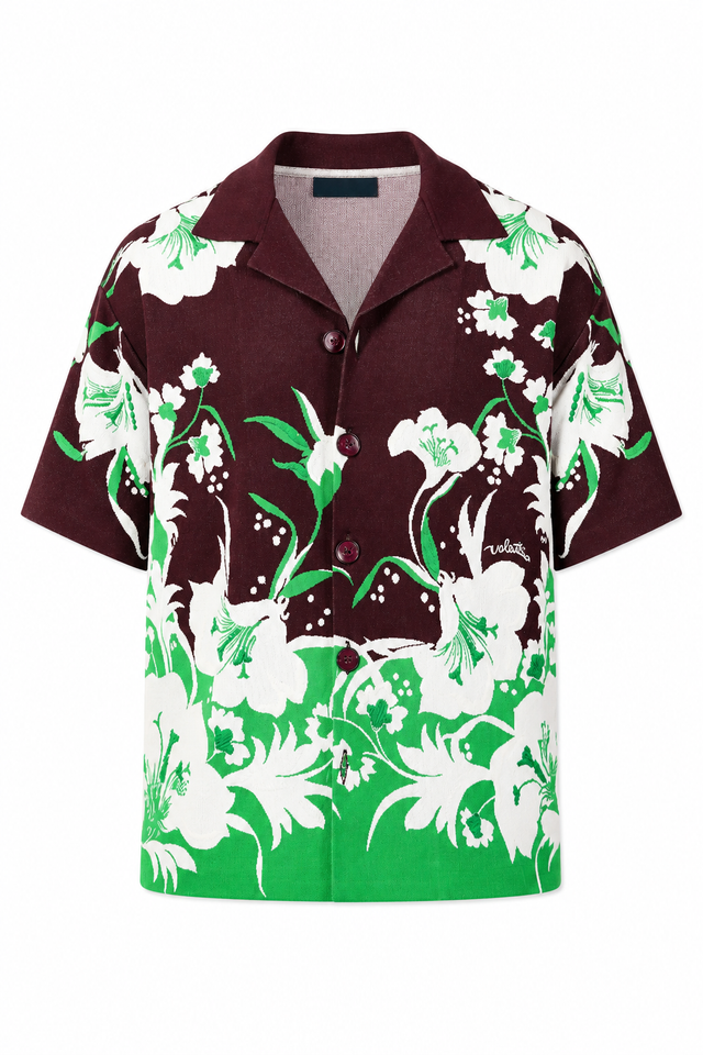 Valentino Floral Resort Camp Collar Shirt