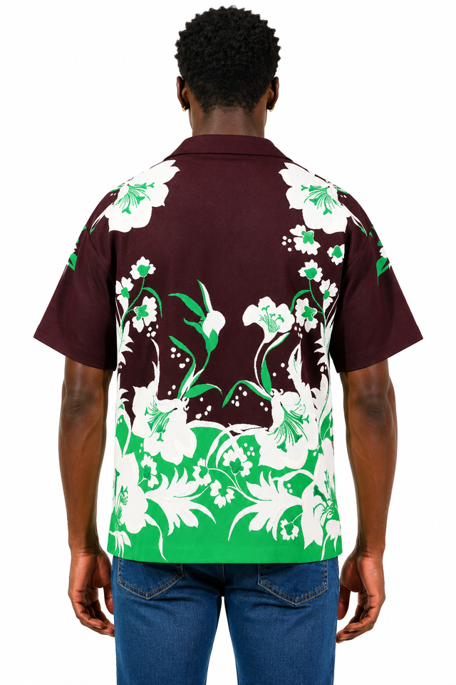 Valentino Floral Resort Camp Collar Shirt