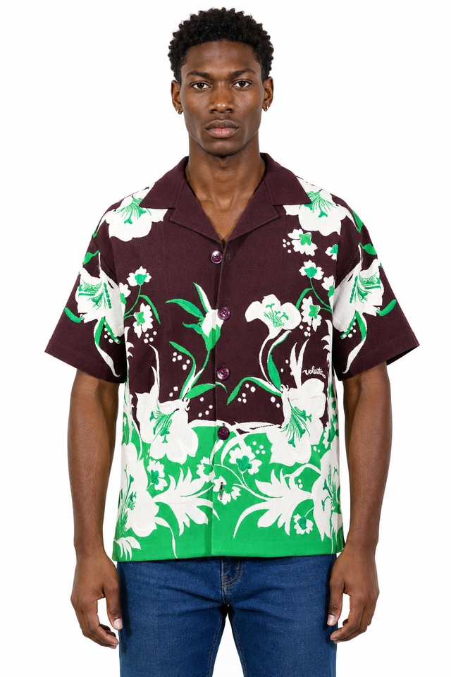 Valentino Floral Resort Camp Collar Shirt