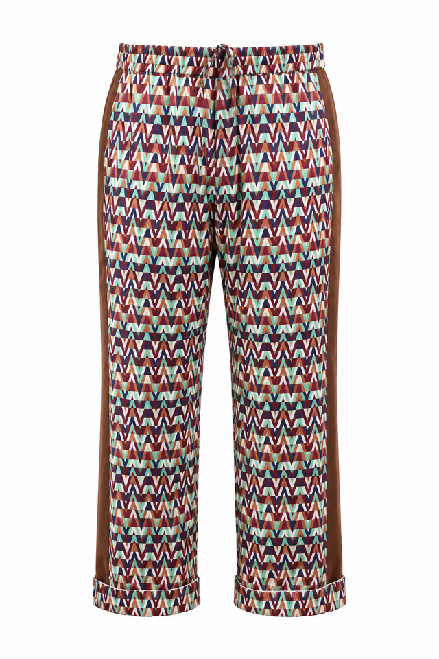 Valentino Optical V-Motif Track Pants in Multicolor