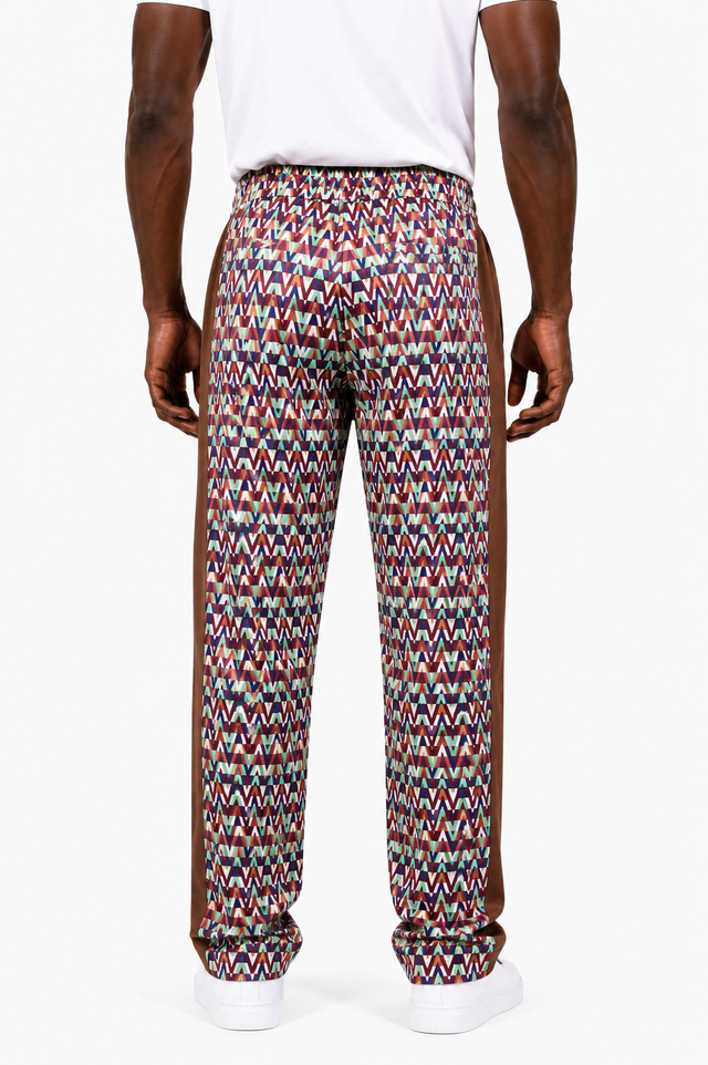 Valentino Optical V-Motif Track Pants in Multicolor