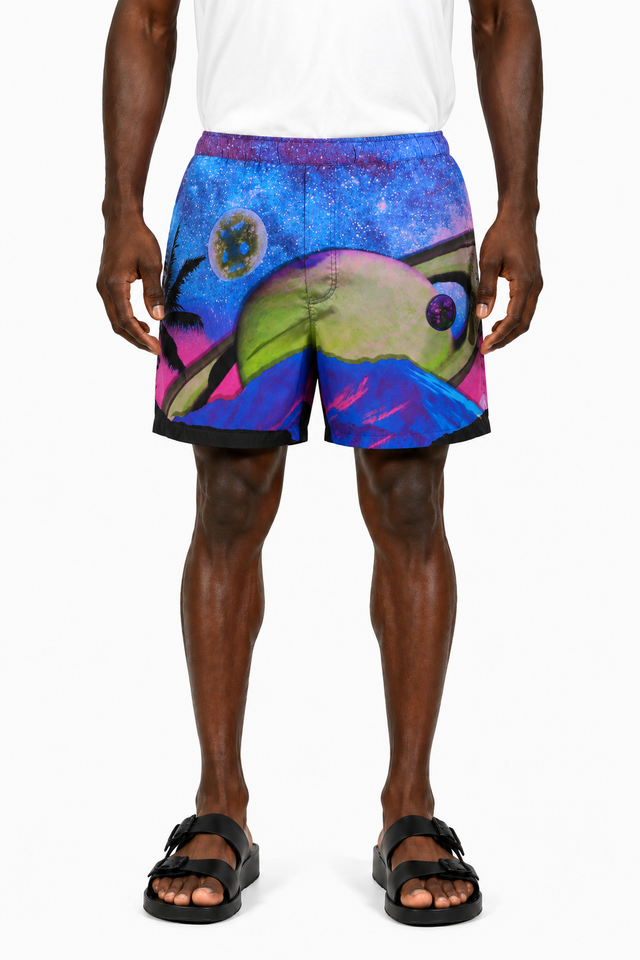 Valentino Cosmic Landscape Swim Shorts