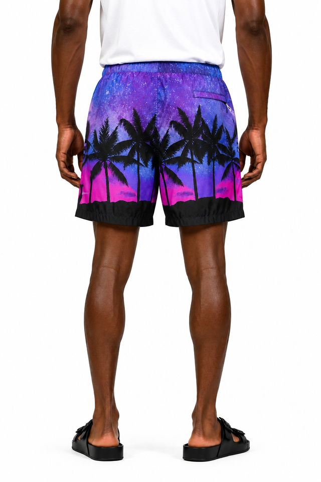 Valentino Cosmic Landscape Swim Shorts