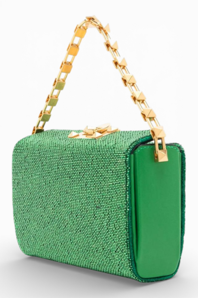 Valentino Garavani Rockstud Chain Top-Handle Bag
